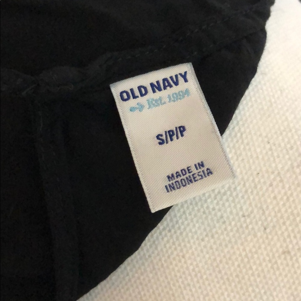 Old Navy lined cinch waist dress w/pockets black S - Picture 5 of 8